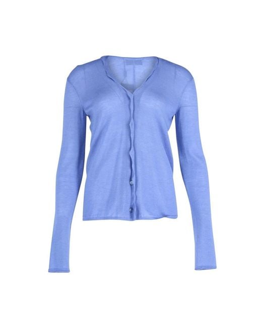 Cashmere Knitwear Saint Laurent de color Blue