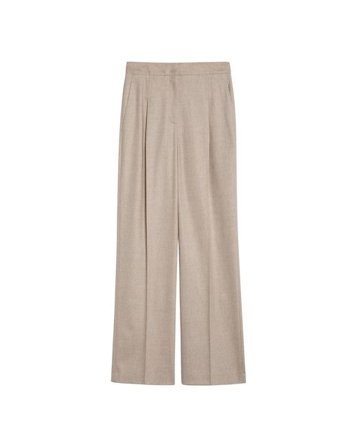 Wide Trousers Loulou de Saison de color Natural