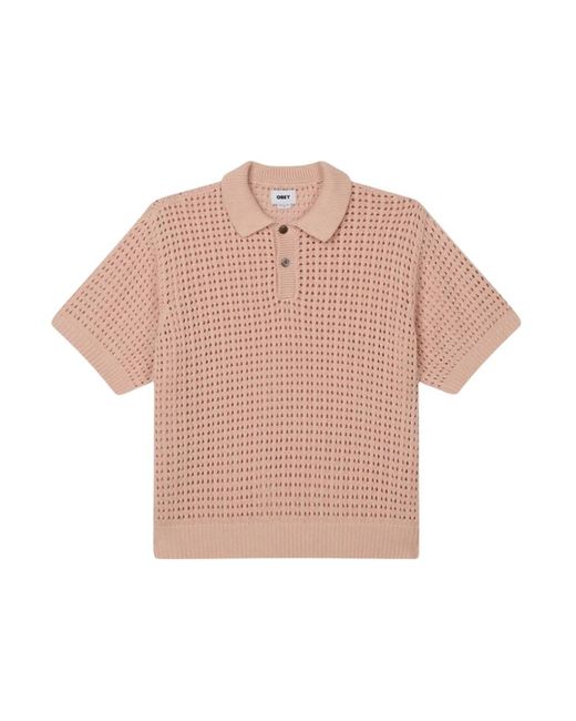 Obey Pink V-Neck Knitwear for men