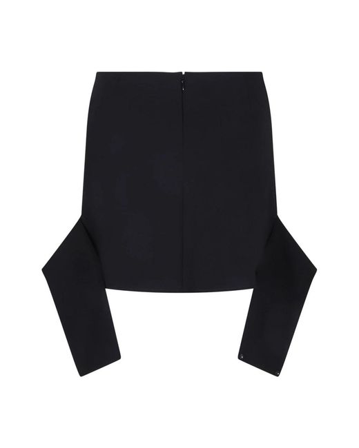 Courreges Black Short Skirts