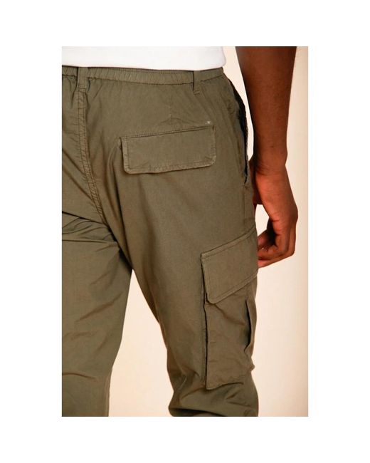 Mason's Green Slim-Fit Trousers for men