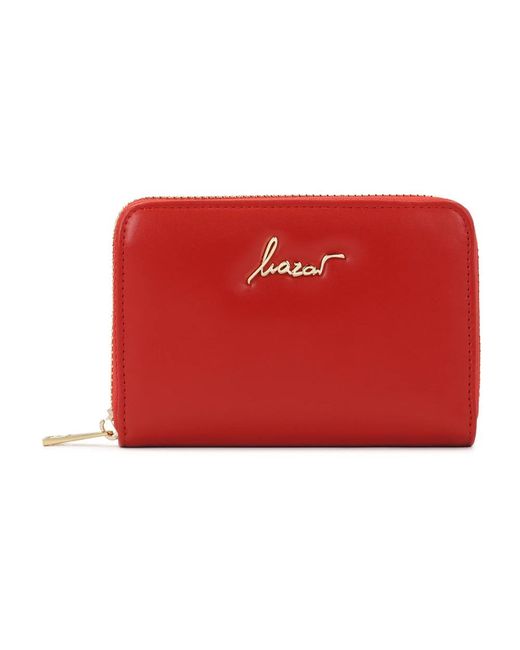 Kazar Accessoires ,Rood ,Leer Rode Ritssluiting Portemonnee in het Red