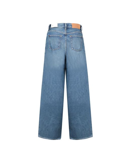 7 For All Mankind Wide Jeans in het Blue