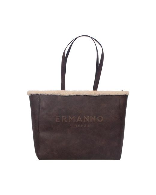 Ermanno Scervino Brown Shopping Bags