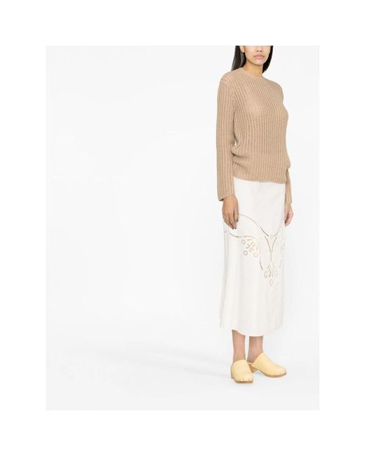 Chloé White Midi Skirts
