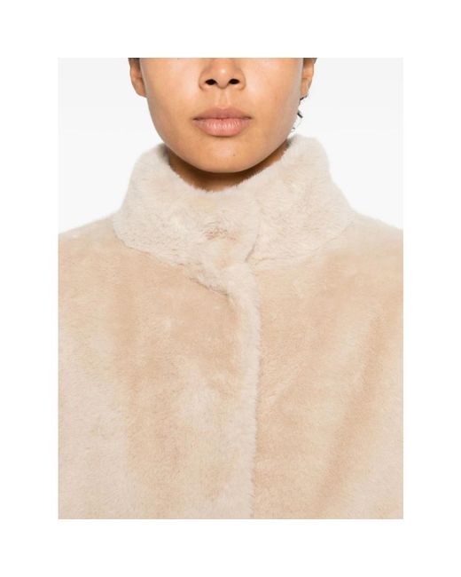 Herno Natural Faux Fur & Shearling Jackets