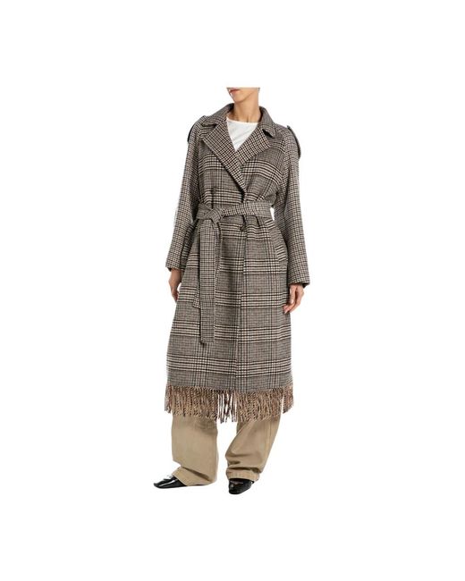 Replay Brown Double-Breasted Coats