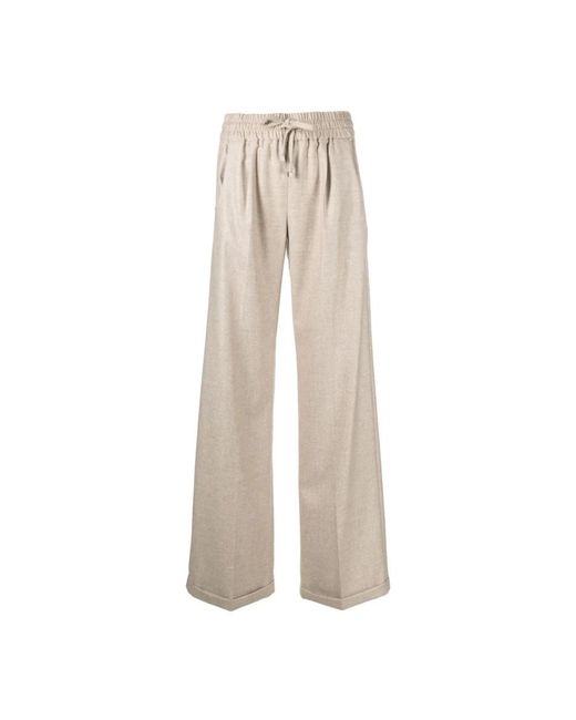 Kiton Natural Wide Trousers