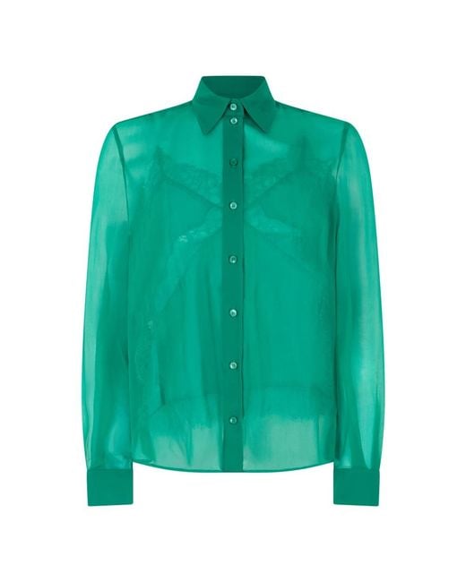 Alberta Ferretti Green Shirts