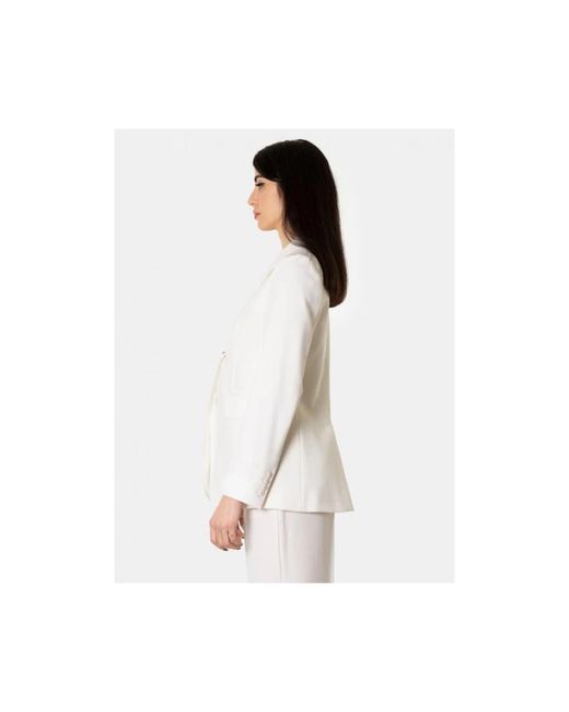 Max Mara Jassen ,Wit ,Wol Witte Blazer in het White
