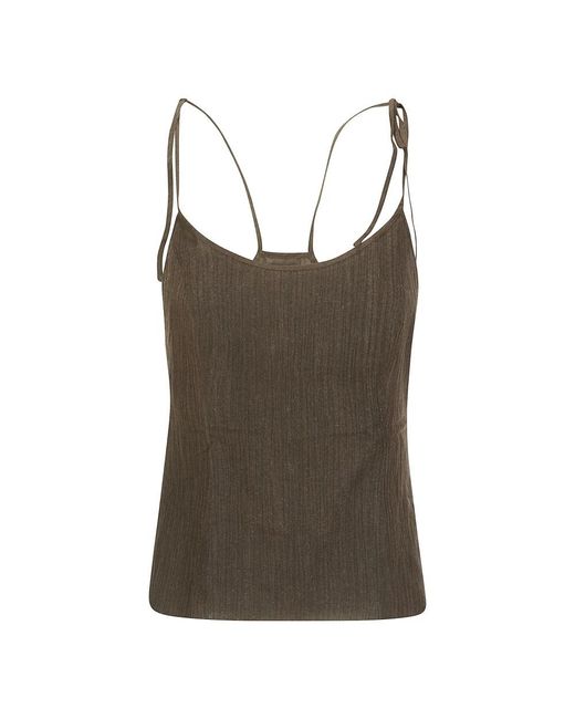 Our Legacy Brown Sleeveless Tops