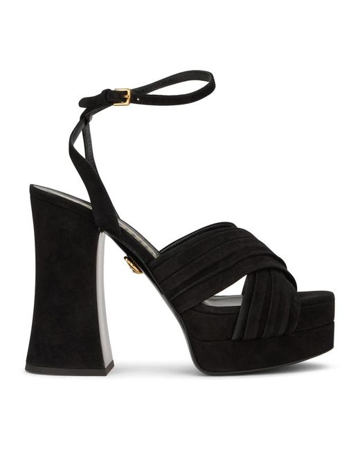 Moschino Black High Heel Sandals