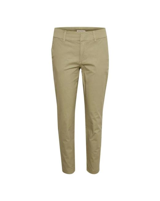 Part Two Green Cropped Trousers
