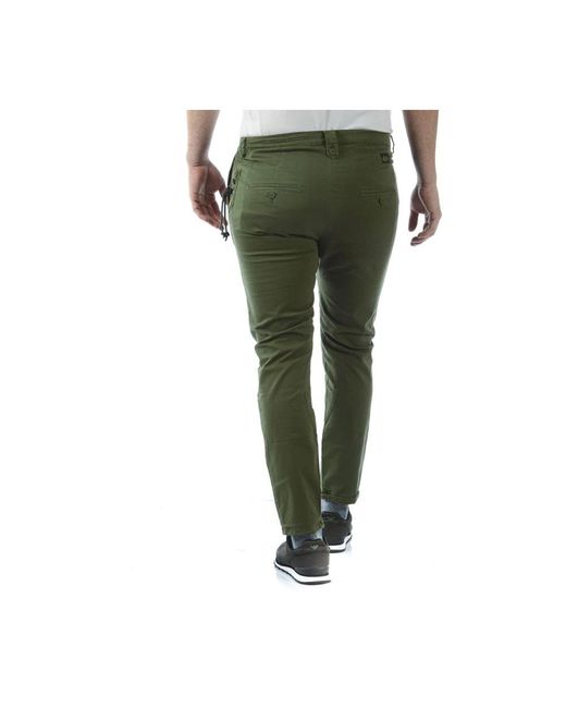 Daniele Alessandrini Green Slim-Fit Trousers for men