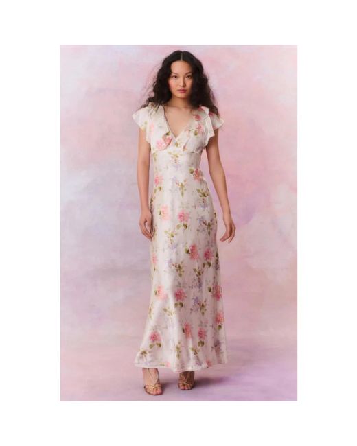 Maxi Dresses LoveShackFancy en coloris Metallic