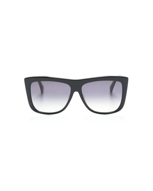 Max Mara Gray Schwarze sonnenbrille mit originalzubehör