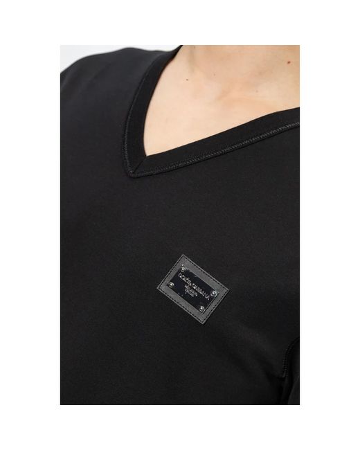 Dolce & Gabbana T-shirt mit logo in Black für Herren