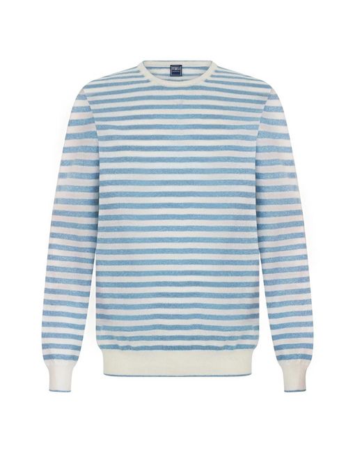 Fedeli Blue Cashmere Knitwear for men