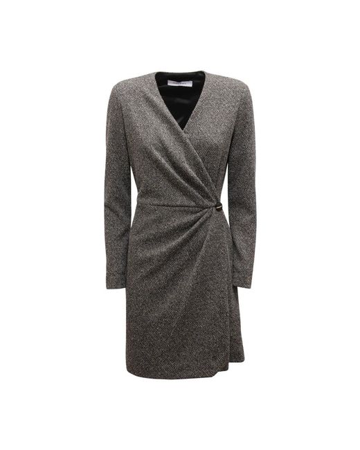 EMMA & GAIA Gray Short Dresses