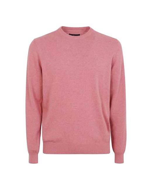 Barbour Pink Round-Neck Knitwear for men