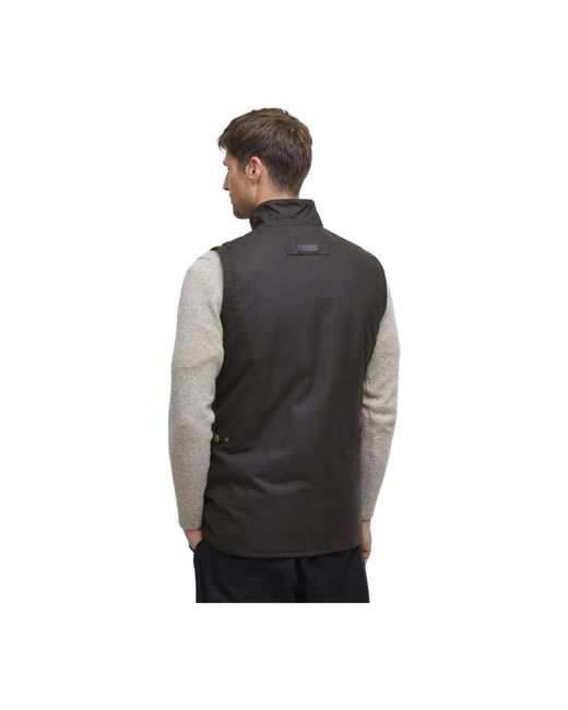 Barbour Black Vests for men