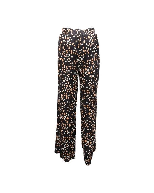 Diane von Furstenberg Black Wide Trousers