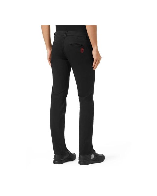 Billionaire Broeken ,Zwart ,Katoen Lange Chino Broek in het Black voor heren