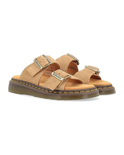 Sliders di Dr. Martens in Brown