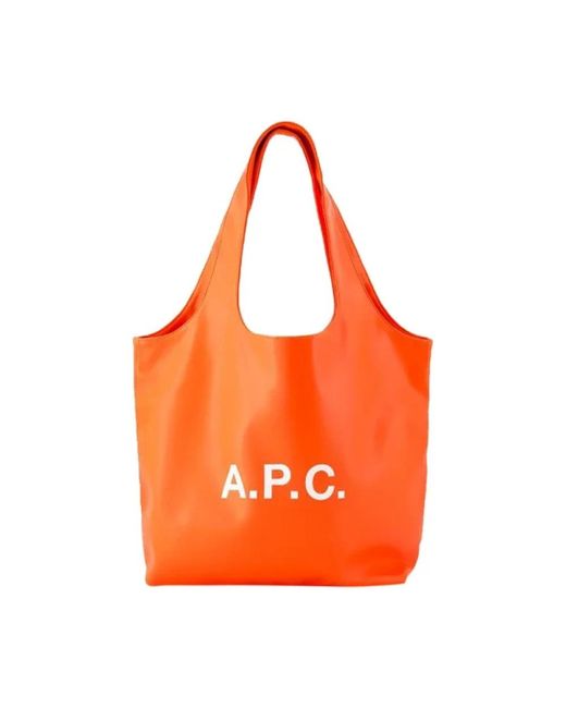 A.P.C. Orange Tote Bags