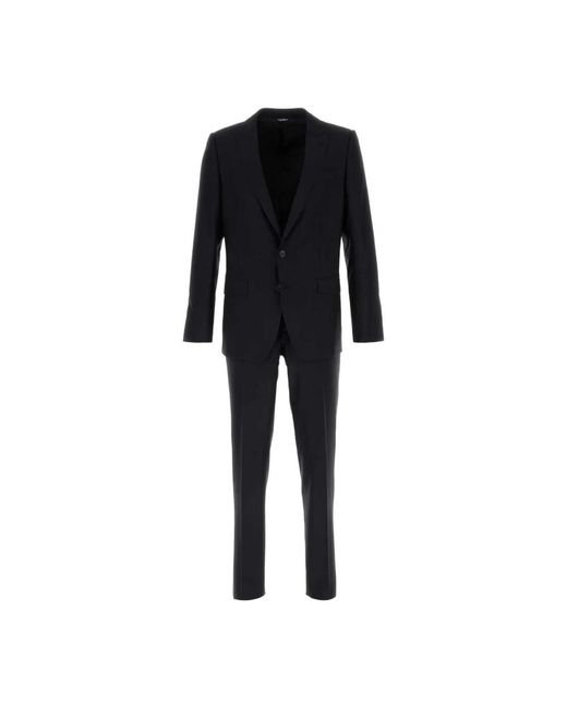 Dolce & Gabbana Black Single Breasted Suits for men
