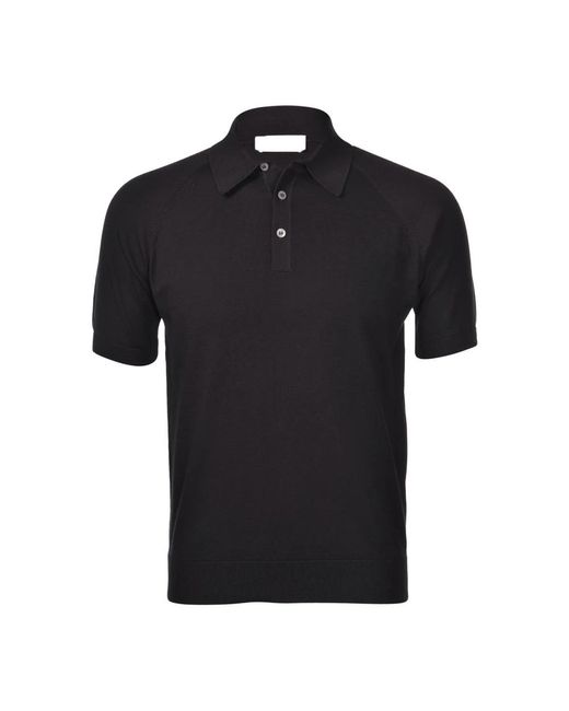 Paolo Fiorillo Black Polo Shirts for men