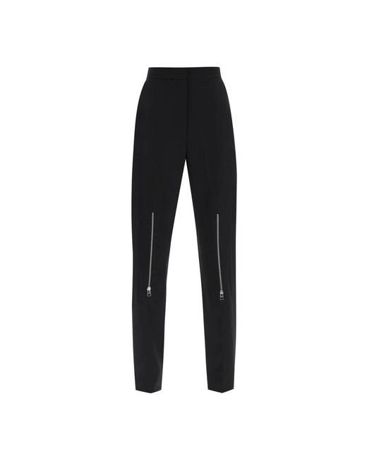 McQueen Black Straight Trousers