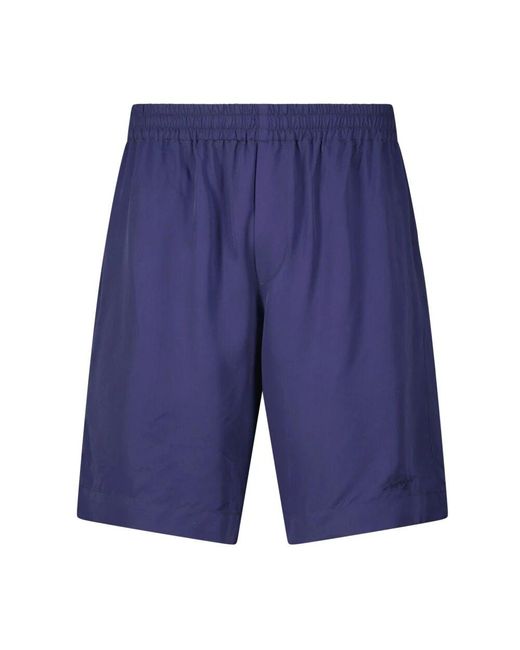 MSGM Shorts Aus Viskose in Blue für Herren