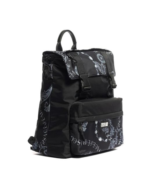 Versace Jeans Couture Black Backpacks