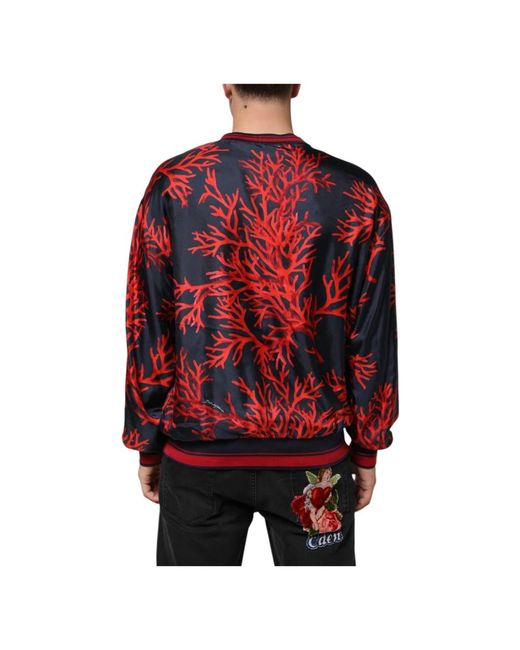 Dolce & Gabbana Red Sweatshirts for men