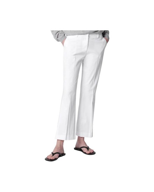 PT Torino White Wide Trousers