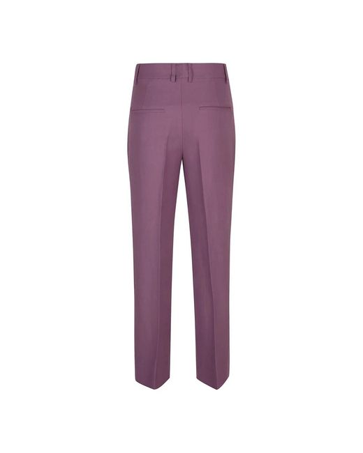 True Royal Purple Straight Trousers