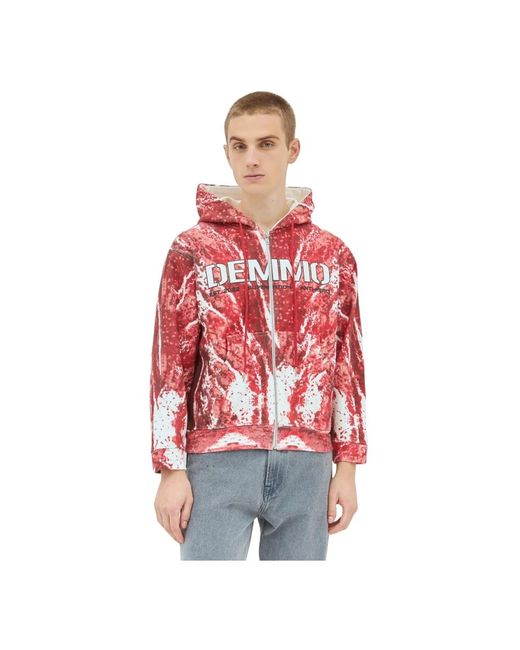DEMMO Red Zip-Throughs for men