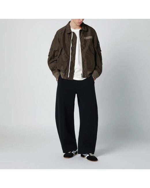 Sacai Brown Bomber Jackets for men