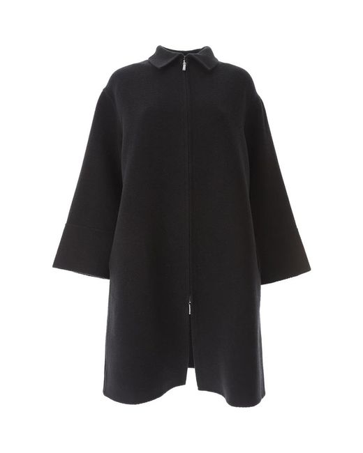 Emporio Armani Black Single-Breasted Coats