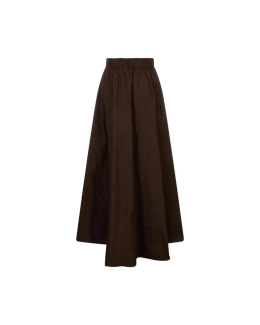 P.A.R.O.S.H. Brown Maxi Skirts