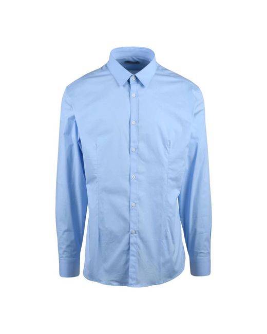 Daniele Alessandrini Blue Casual Shirts for men