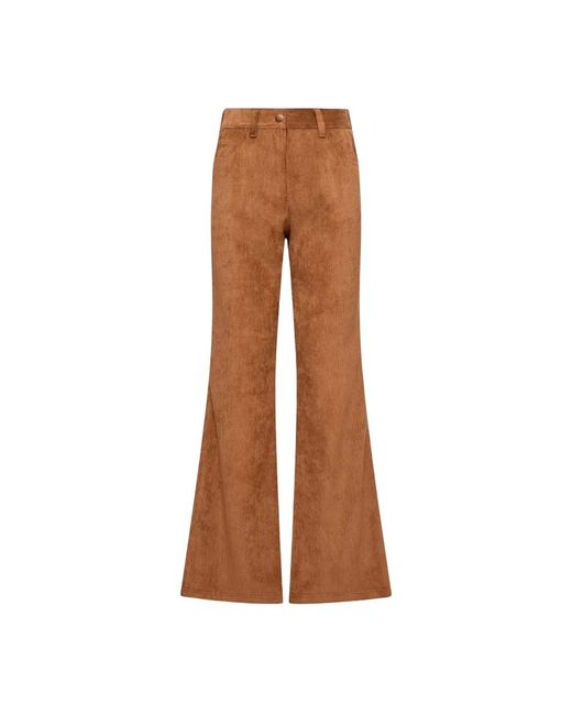 Moncler Corduroy Tailored Pants in het Brown