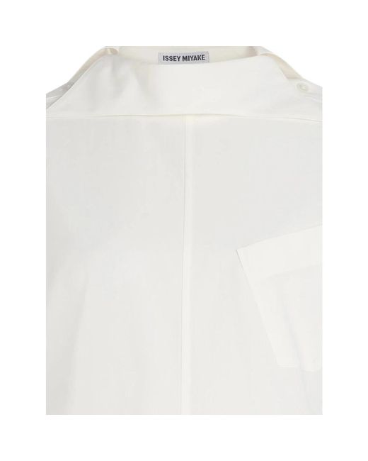 Issey Miyake White Blouses