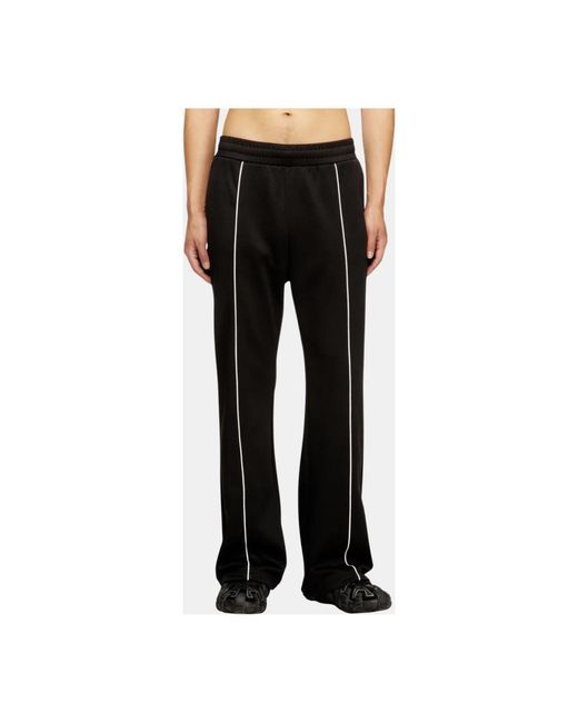 DIESEL Black Wide Trousers for men