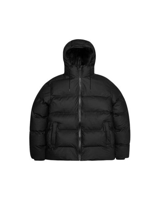 Winter Jackets Rains en coloris Black