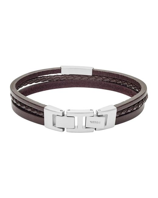 Bracelets di Fossil in Metallic da Uomo