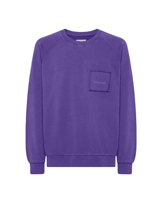 Philippe Model Oversized Baumwoll-Sweatshirt im modernen französischen Stil in Purple für Herren
