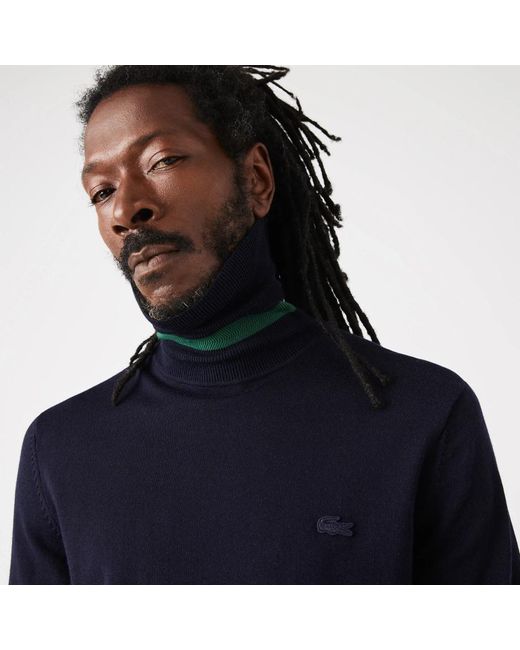 Lacoste Truien & Vesten ,Blauw ,Blauwe Sweatshirt Voor Mannen in het Blue voor heren