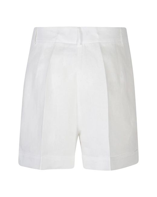 ACTUALEE White Short Shorts
